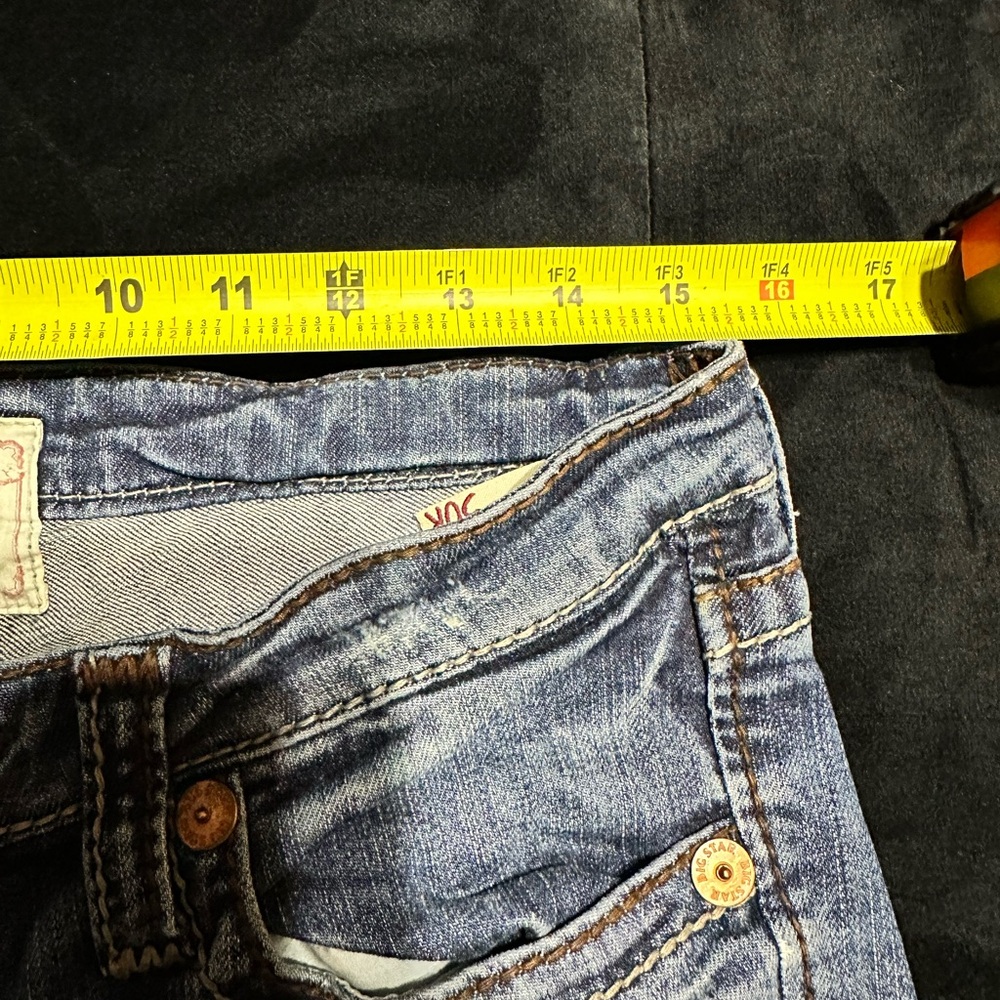 Big Star Women's Distressed Blue Flare Bootcut Jeans 30R 31" Inseam - Picture 13 of 16